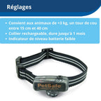 Clôture enterrée anti-fugue Elite pour petits chiens collier réglable 15 à 40 cm 4 niveaux de stimulation
