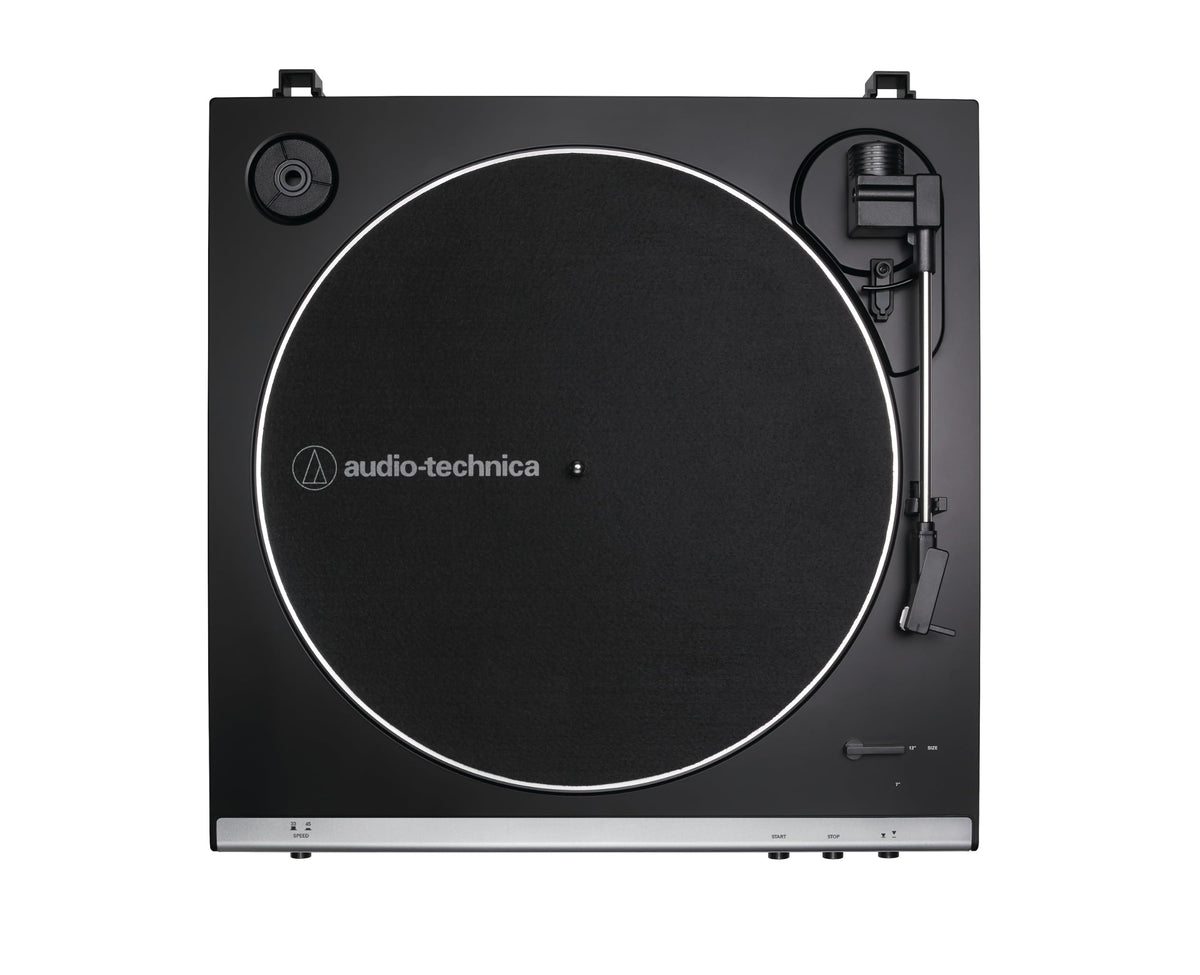Platine vinyle automatique AT-LP60XUSBGM entraînement par courroie USB 33⅓ et 45 tr/min cellule Dual Moving Magnet gris