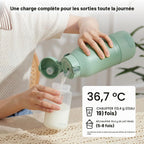 Chauffe-biberon portable MW05 500 ml avec refroidisseur de lait maternel CM01 628 ml 2 biberons