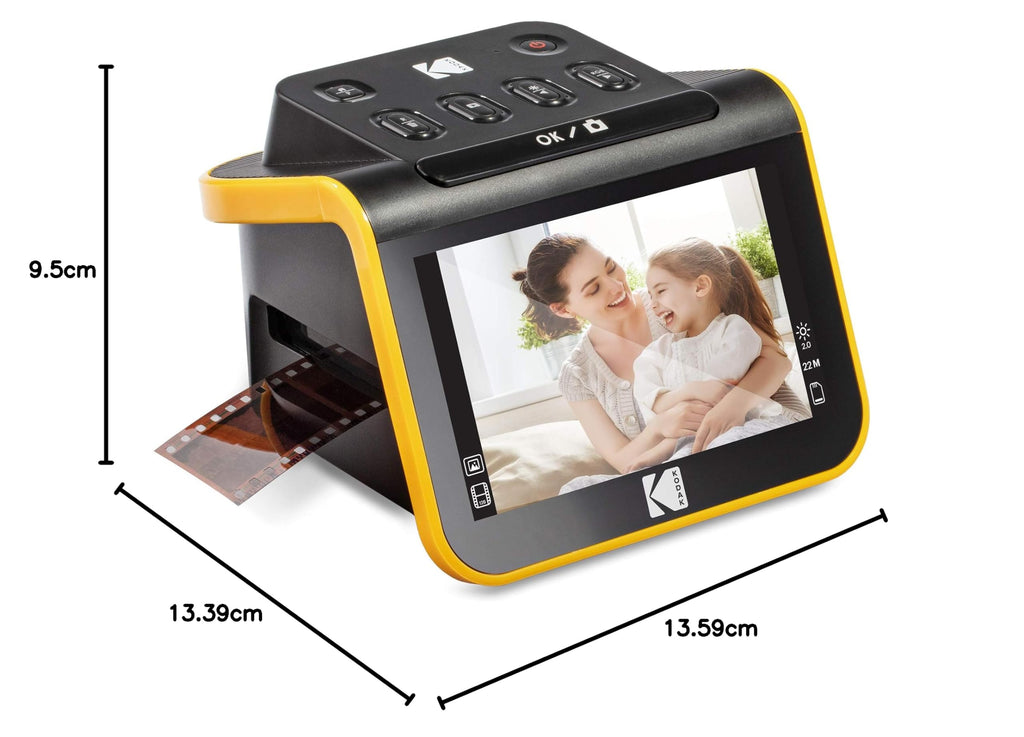Scanner de Films et Diapositives Slide N Scan 22 MP avec Écran LCD 5 Pouces pour Négatifs 35 110 et 126 mm