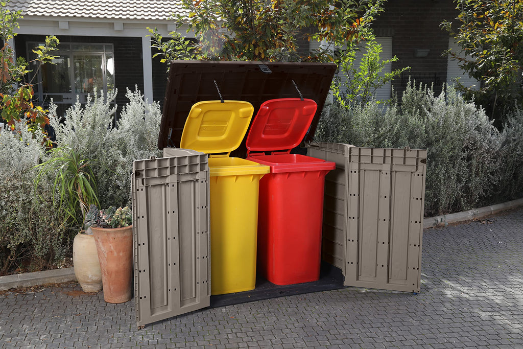 Abri Poubelle Horizontal SIO Pro 1200 L 145,5 x 82 x 123 cm avec Plancher Verrouillable