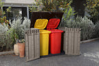 Abri Poubelle Horizontal SIO Pro 1200 L 145,5 x 82 x 123 cm avec Plancher Verrouillable