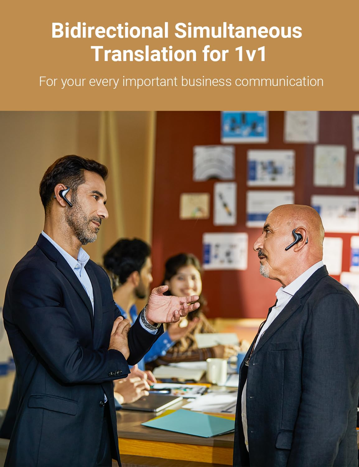 Écouteurs traducteurs W4 Pro AI bidirectionnels 40 langues 93 accents traduction hors ligne appels téléphoniques et vidéo 6 h