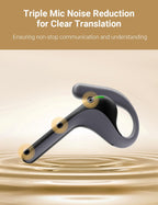 Écouteurs traducteurs W4 Pro AI bidirectionnels 40 langues 93 accents traduction hors ligne appels téléphoniques et vidéo 6 h