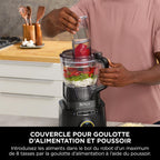 Mixeur multifonction 3 en 1 TB401EU 1200 W capacité 1,9 L 20 modes 10 vitesses avec bol robot et gobelet 680 ml