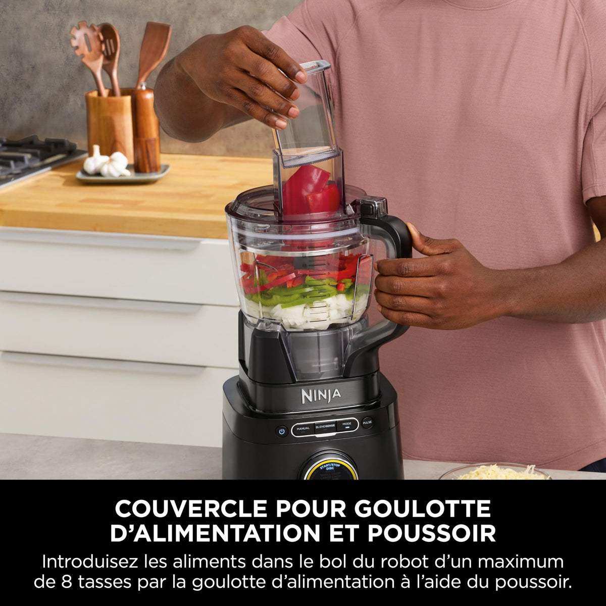 Mixeur multifonction 3 en 1 TB401EU 1200 W capacité 1,9 L 20 modes 10 vitesses avec bol robot et gobelet 680 ml
