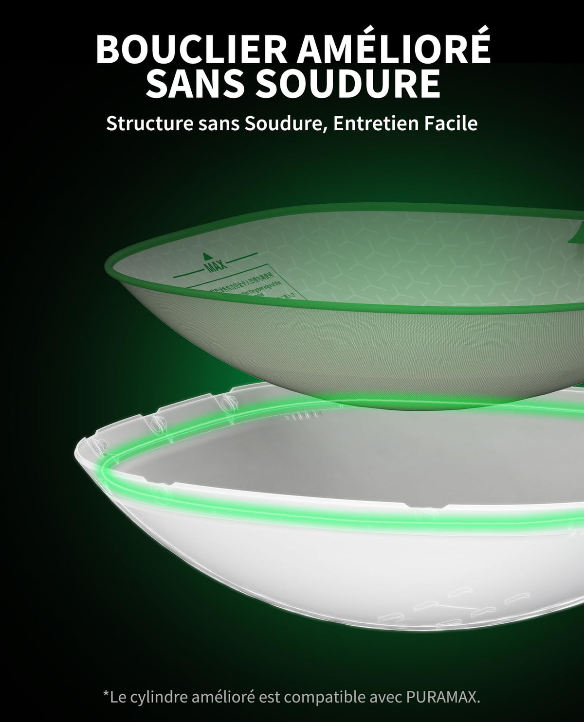 Litière autonettoyante pour chat Pura Max 2 76 L application nettoyage automatique anti-pincement désodorisation