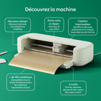 Machine de découpe Explore 5 8003088 Pack avec matériaux 30,5 cm Découpe 100 matériaux Smart Vinyl Smart Iron-On Presse à chaud