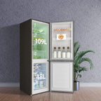 Réfrigérateur combiné 157 L FBM157L42 Low Frost 2 portes congélateur inférieur 48 L noir 47,4 x 49,5 x 144 cm