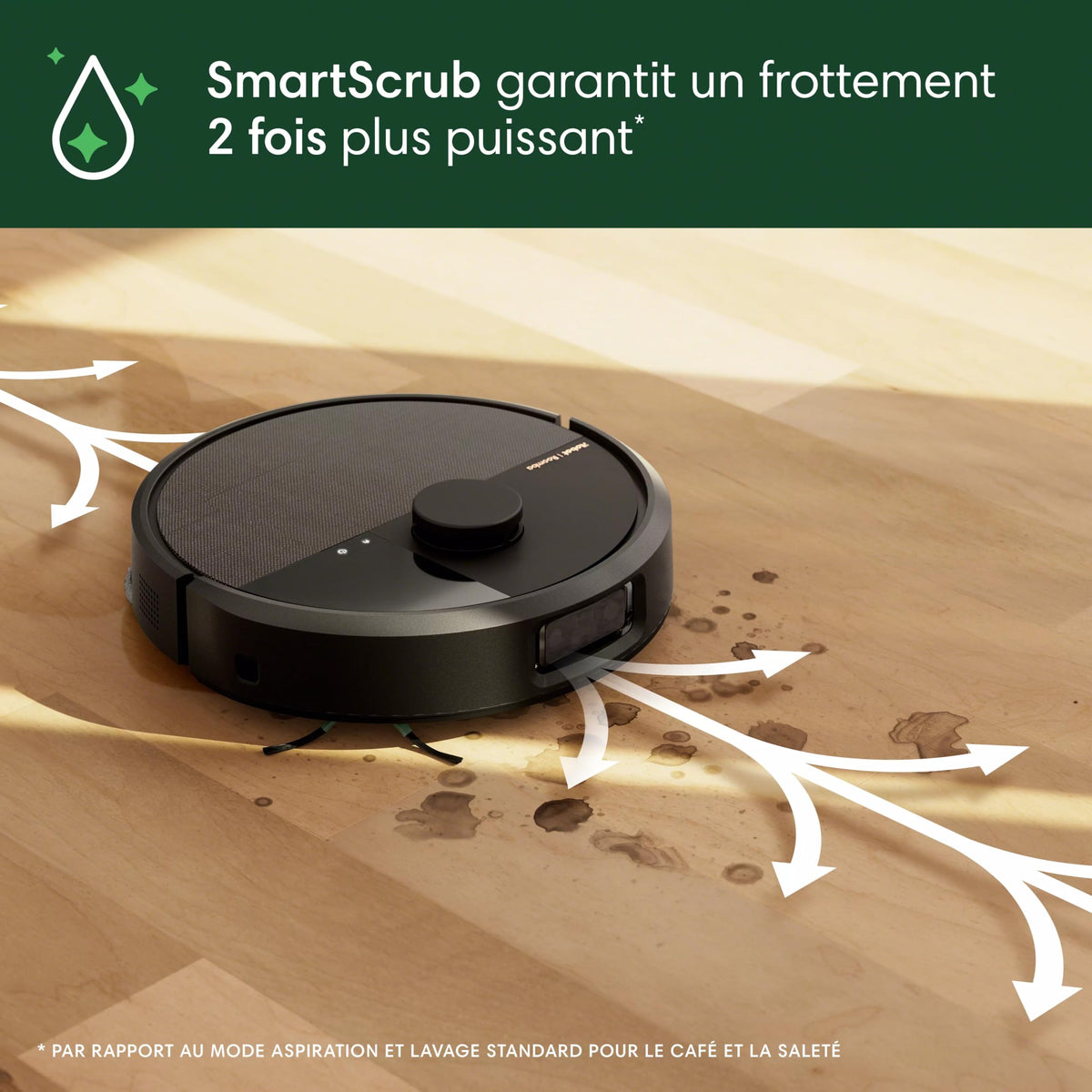 Aspirateur Robot Laveur Combo Plus 505 N185 avec Base AutoWash LiDAR ClearView Pro IA PrecisionVision Vidage Automatique 75 Jours