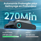 Robot piscine Scuba S1 2025 240 à 270 min double filtration nettoyage fond parois ligne d’eau application