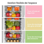 Réfrigérateur congélateur 174 L RCB169DK2(E) 2 portes congélateur bas 115 L réfrigérateur 59 L dégivrage automatique