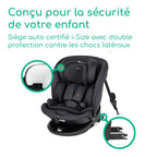 Siège auto pivotant 360° RevolveFix 360 i-Size 40 à 150 cm ISOFIX Top Tether harnais 5 points 6 inclinaisons 12 positions