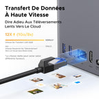 Serveur NAS 2 baies DH2300 4 Go RAM LAN 1GbE HDMI 4K NFC stockage jusqu'à 64 To sans disque