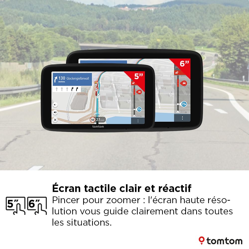 GPS poids lourds GO Professional 6 pouces 2e génération cartes Europe Wi-Fi écran tactile 32 Go infos trafic en temps réel
