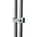 Enclos à Poules 24 m² 8 x 3 x 2 m Acier Grillage 25 mm Bâche de Toit 1 Porte à Loquet Guide de Montage