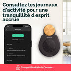 Boîte à clés connectée Keybox 3 avec codes PIN et Bluetooth IP67 acier allié fixation murale ou porte 11,4 x 11,6 x 3,8 cm