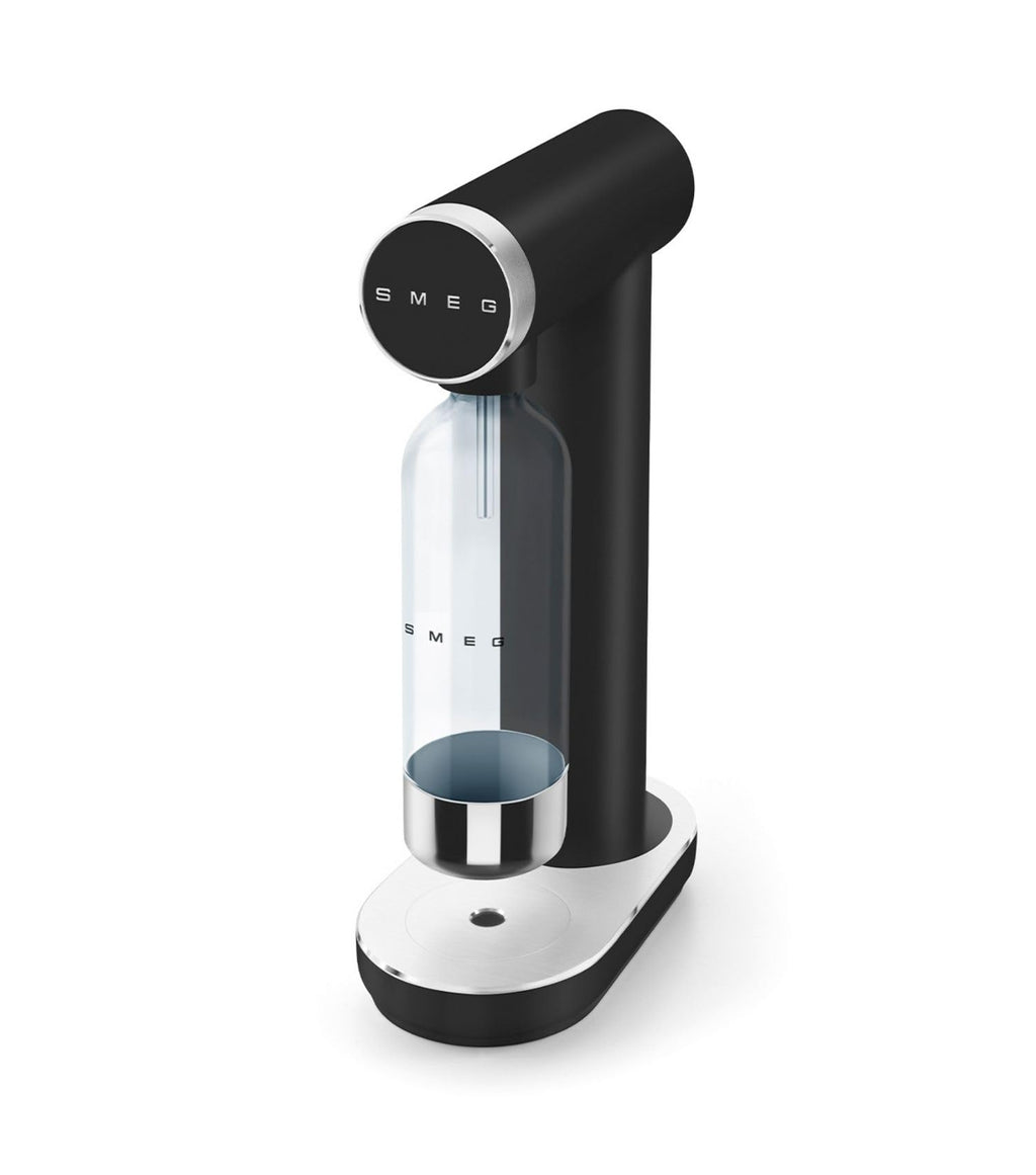 Machine à eau gazeuse SKC01BLM avec bouteille 800 ml bouton de gazéification égouttoir magnétique noir mat