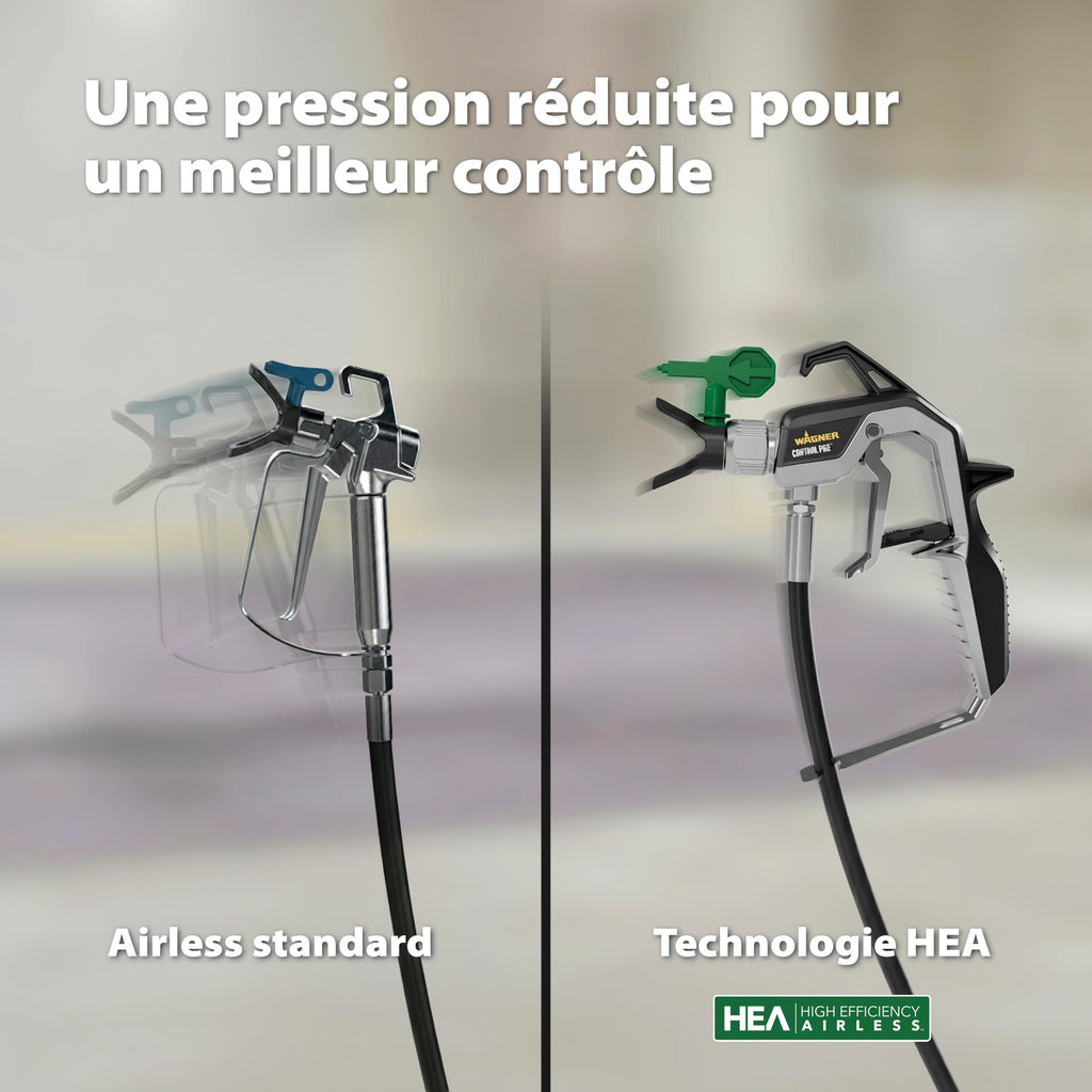 Système de peinture Airless Control Pro 250 M 110 bar tuyau 9 m réservoir 1,25 L avec pistolet et buses HEA