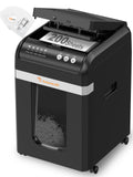 Destructeur de Documents 200 Feuilles Auto-Feed Micro-Coupe P-4 4×12 mm Bac 31 L Fonctionnement 60 Minutes