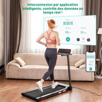 Tapis de course pliable CS-WP9 1400 W 12 km/h capacité 120 kg affichage LED Bluetooth support tablette