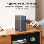 Serveur NAS 2 baies DH2300 4 Go RAM LAN 1GbE HDMI 4K NFC stockage jusqu'à 64 To sans disque