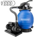 Pompe filtre à sable pour piscine 10,2 m³/h SF12K MZPP14 400 W réservoir 25 L 230 V raccord 32 à 38 mm