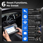 Valise diagnostic automobile OBD2 AD500 4 systèmes moteur transmission ABS SRS 6 réinitialisations écran 5 pouces Android 11