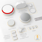Alarme Maison Connectée 1875255 WiFi Détection de Mouvement 112 dB 2 Sirènes 3 Détecteurs IntelliTAG 3 Badges Clavier Centrale