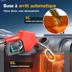 Pompe de transfert diesel sans fil 45 L/min 18 V batterie 4 Ah buse automatique tuyaux 2 m filtre pour gazole kérosène biodiesel