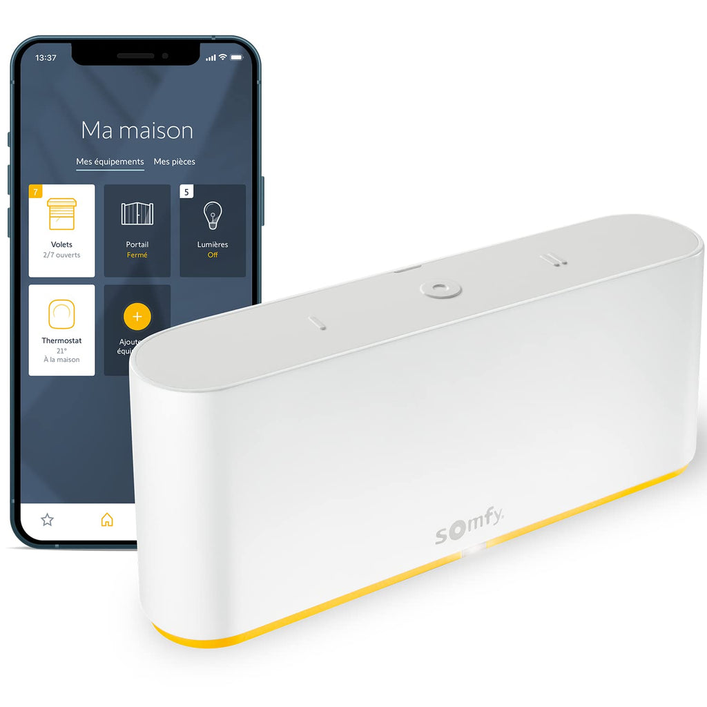Box domotique TaHoma Switch contrôle à distance volets et équipements connectés compatible IO RTS Zigbee