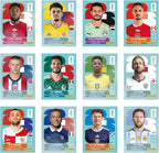 Stickers Coupe du Monde de la FIFA 2026 boîte de 100 pochettes 700 stickers équipes joueurs et logos de football