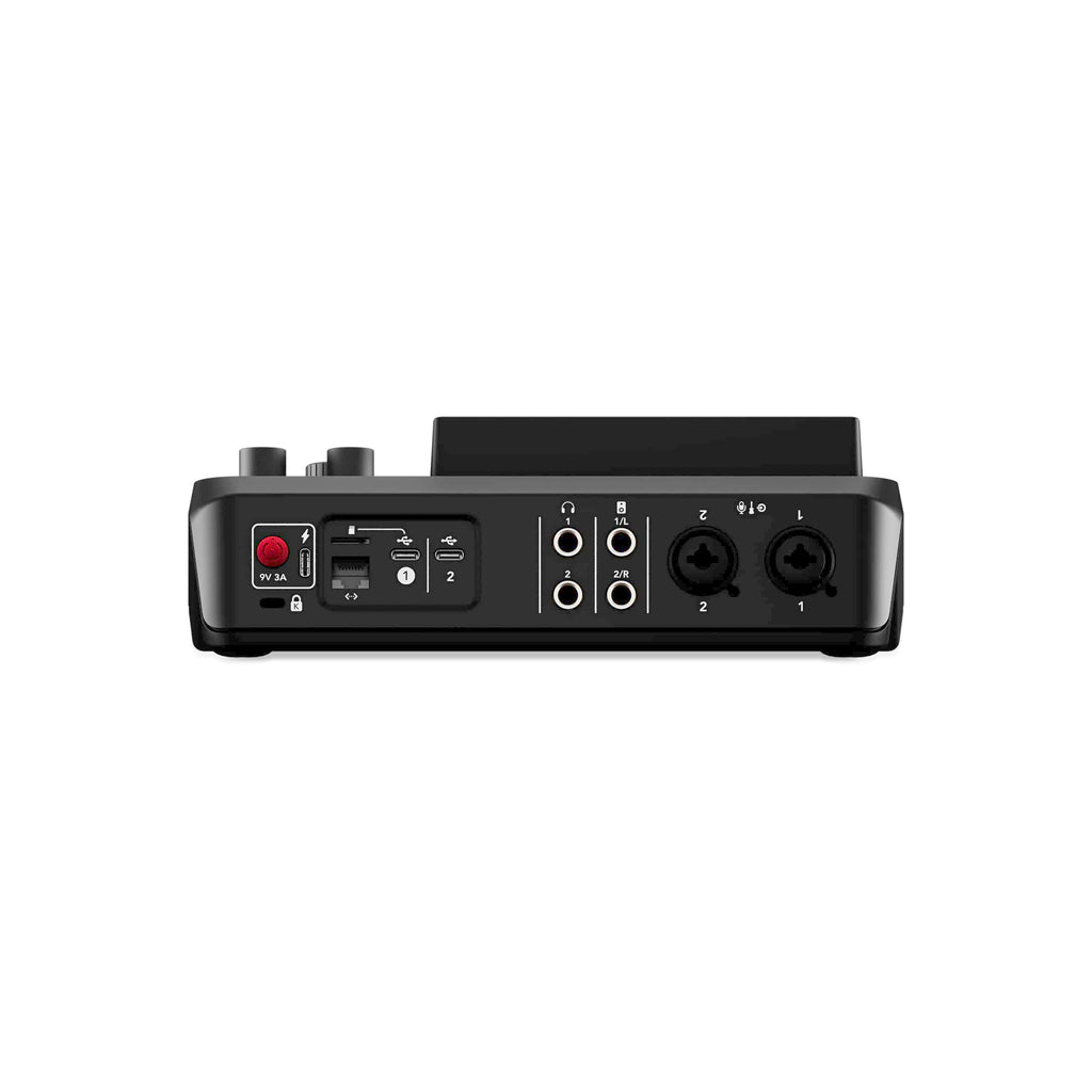Console de production audio RØDECaster Duo 4 canaux USB-C Bluetooth 2 entrées combo 4 faders et 6 pads SMART