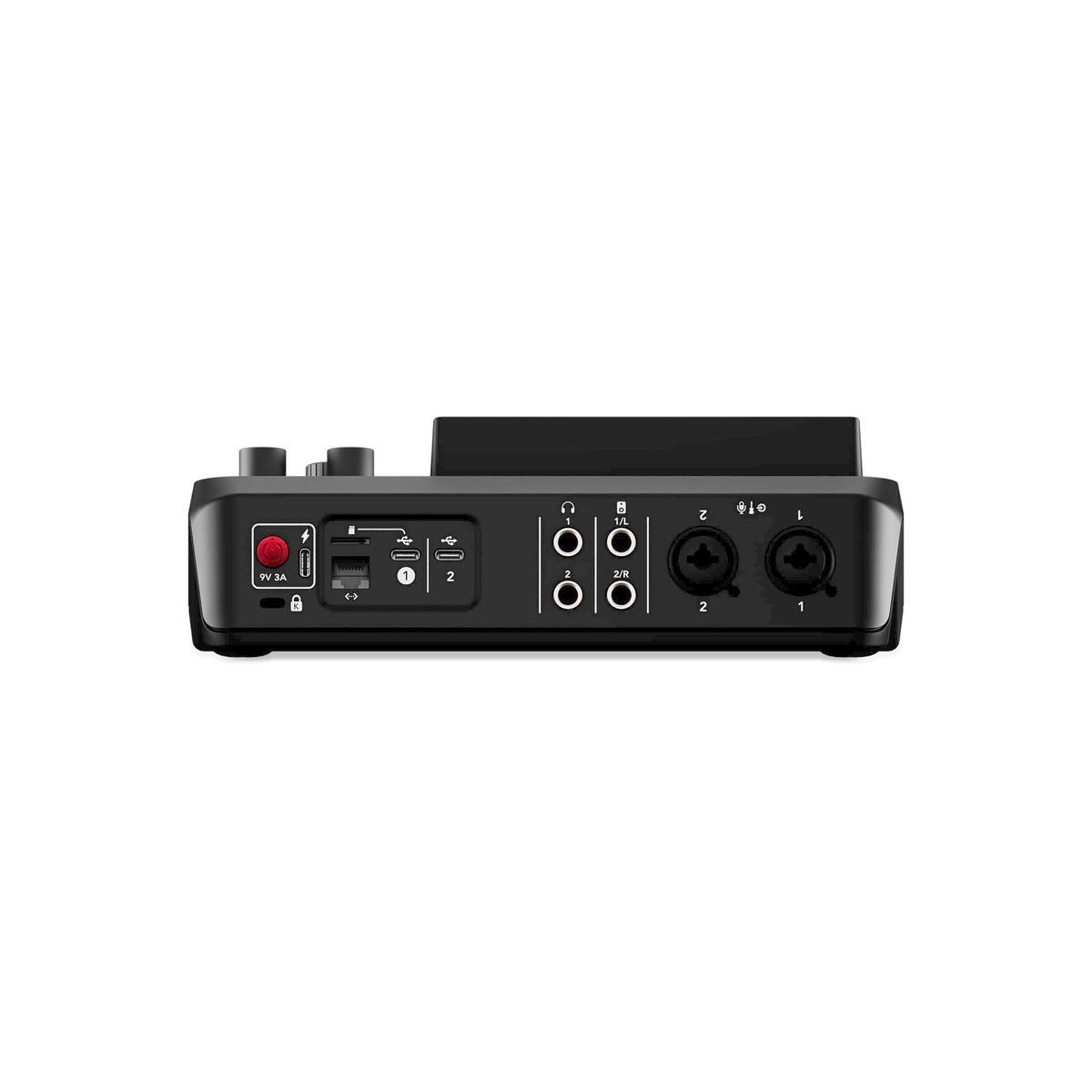 Console de production audio RØDECaster Duo 4 canaux USB-C Bluetooth 2 entrées combo 4 faders et 6 pads SMART