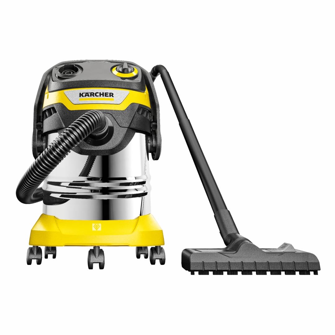 Aspirateur eau et poussière WD 5 S V-25/5/22 1100 W cuve inox 25 L filtre plissé plat flexible 2,2 m