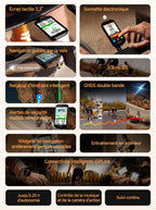 Compteur vélo GPS BSC500 sans fil écran tactile 3,3 pouces navigation cartographique vocale IPX7 autonomie 25 h Bluetooth ANT