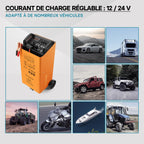 Chargeur de batterie Boost 430 12 V 24 V 75 A pour batteries plomb-acide de 50 à 750 Ah avec aide au démarrage