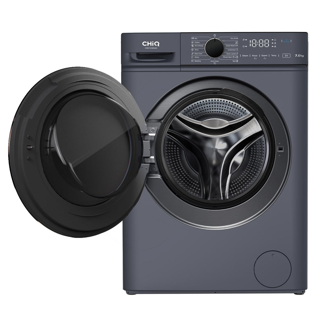 Lave-linge frontal CW07123863AX 7 kg classe énergétique A 1200 tr/min vapeur 15 programmes 46,5 cm gris