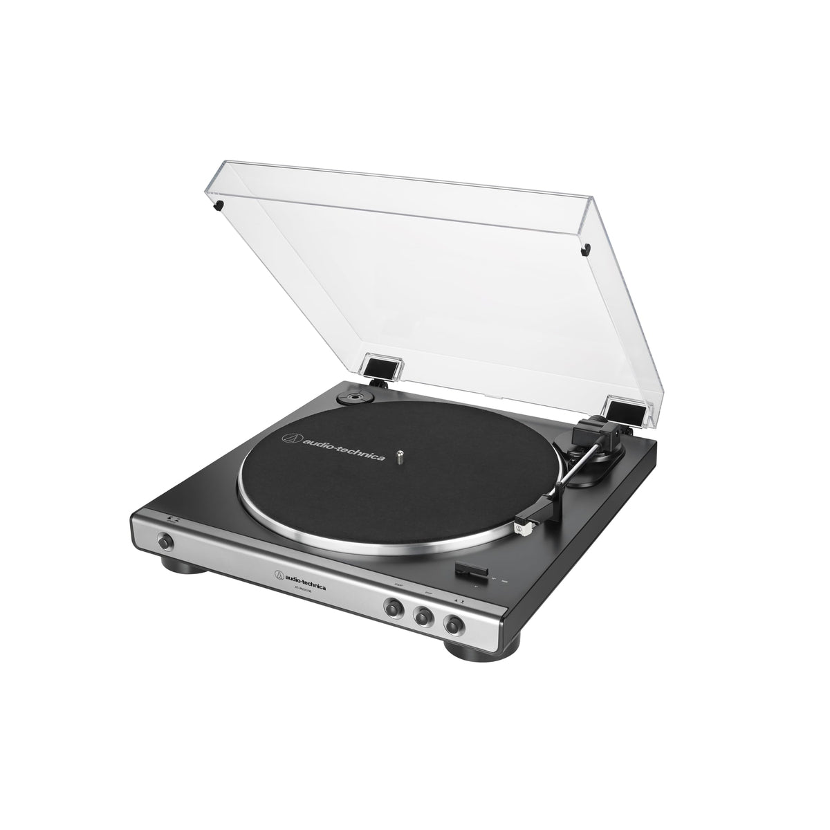 Platine vinyle automatique AT-LP60XUSBGM entraînement par courroie USB 33⅓ et 45 tr/min cellule Dual Moving Magnet gris