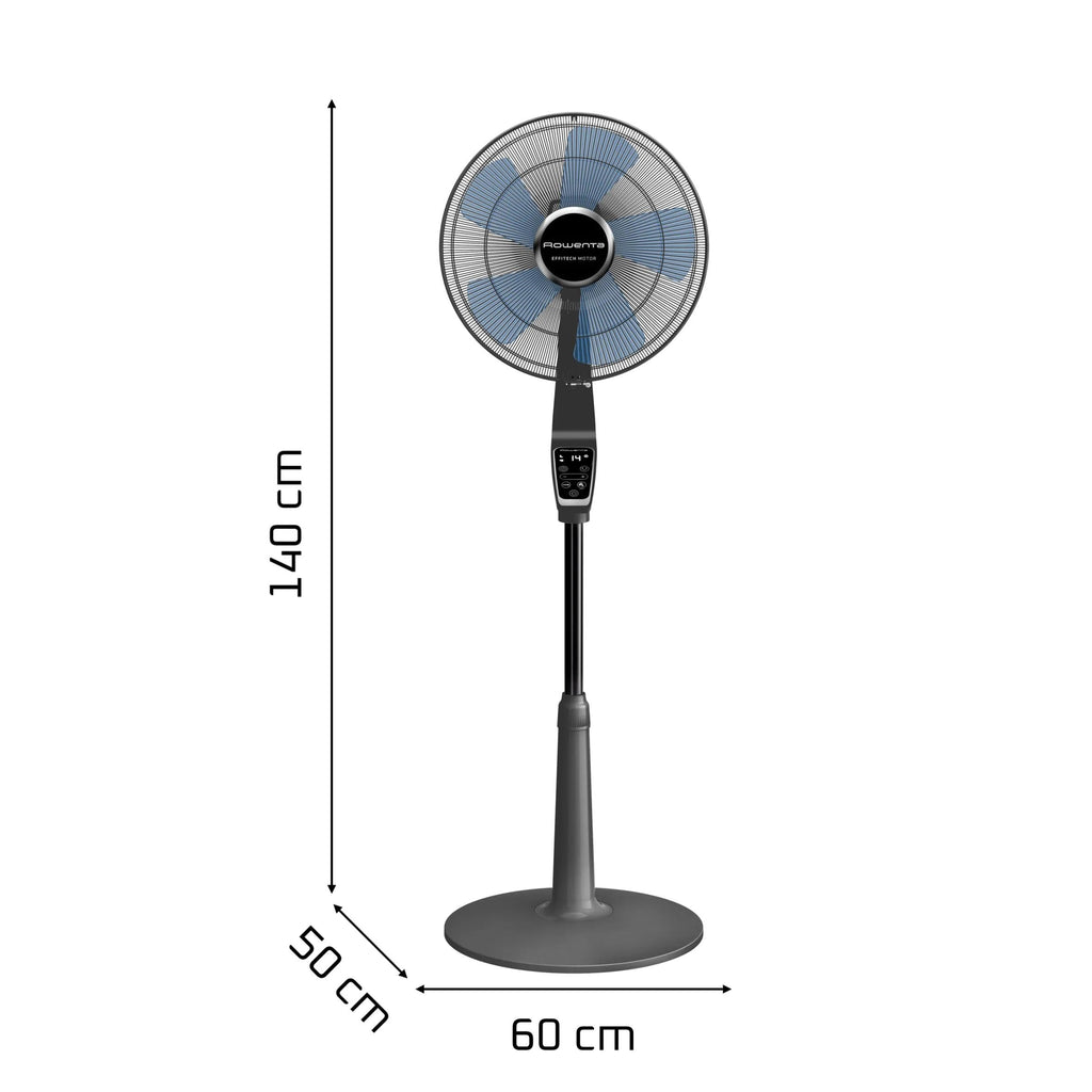Ventilateur sur pied VU5677 10 vitesses 60 m³/min 21 dB(A) oscillation 120° hauteur réglable minuterie 12 h télécommande
