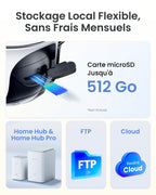 Caméra de surveillance extérieure Argus PT Ultra 4K 8 MP Wi-Fi 6 360° avec suivi automatique et panneau solaire