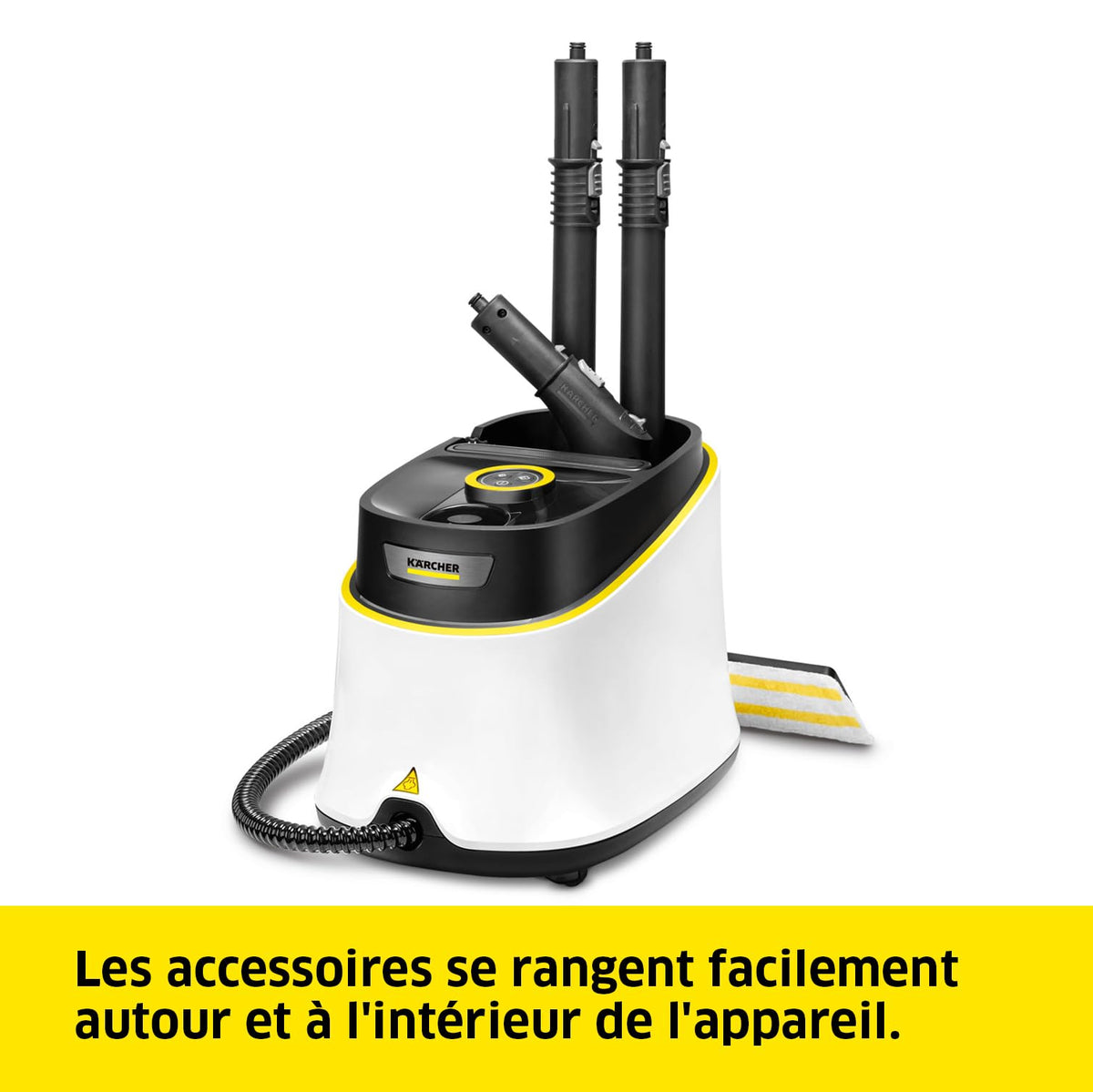 Nettoyeur vapeur SC 3 Deluxe 1900 W 1 L 3,5 bar avec kit de nettoyage de sol buses et brosses