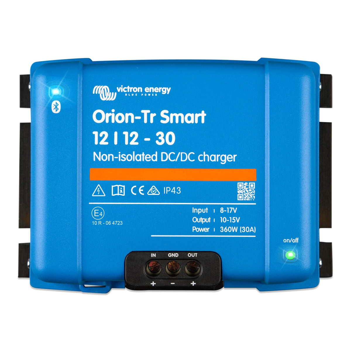 Chargeur CC-CC Orion-Tr Smart 12/12 V 30 A 360 W non isolé Bluetooth IP43 pour batteries plomb-acide et lithium