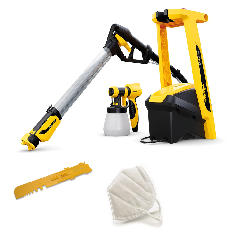 Pistolet à peinture W 950 FLEXiO 630 W réservoir 800 ml tuyau 3,5 m avec lance de pulvérisation 70 cm