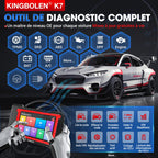 Valise Diagnostic Auto OBD2 K7 7 Pouces Android 10 31 Services Codage ECU Contrôle Bidirectionnel Bluetooth 32 Go