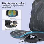 Chaise de Bureau Ergonomique en Maille M57 avec Support Lombaire Réglable Inclinaison 90 à 126° Charge 150 kg