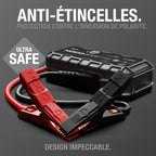 Booster de batterie 12 V GB70 2000 A lithium-ion pour voiture moto et bateau avec powerbank USB et lampe LED 400 lumens