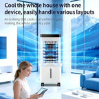 Climatiseur mobile 3 en 1 15 L refroidisseur d'air ventilateur humidificateur 65 W 3 vitesses télécommande minuterie