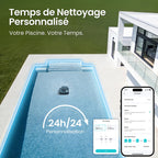 Robot piscine Scuba S1 2025 240 à 270 min double filtration nettoyage fond parois ligne d’eau application