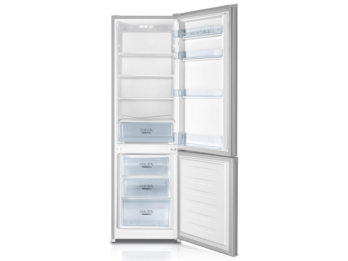Réfrigérateur-congélateur RK4182PS4 264 L 2 portes congélateur en bas dégivrage automatique finition argentée